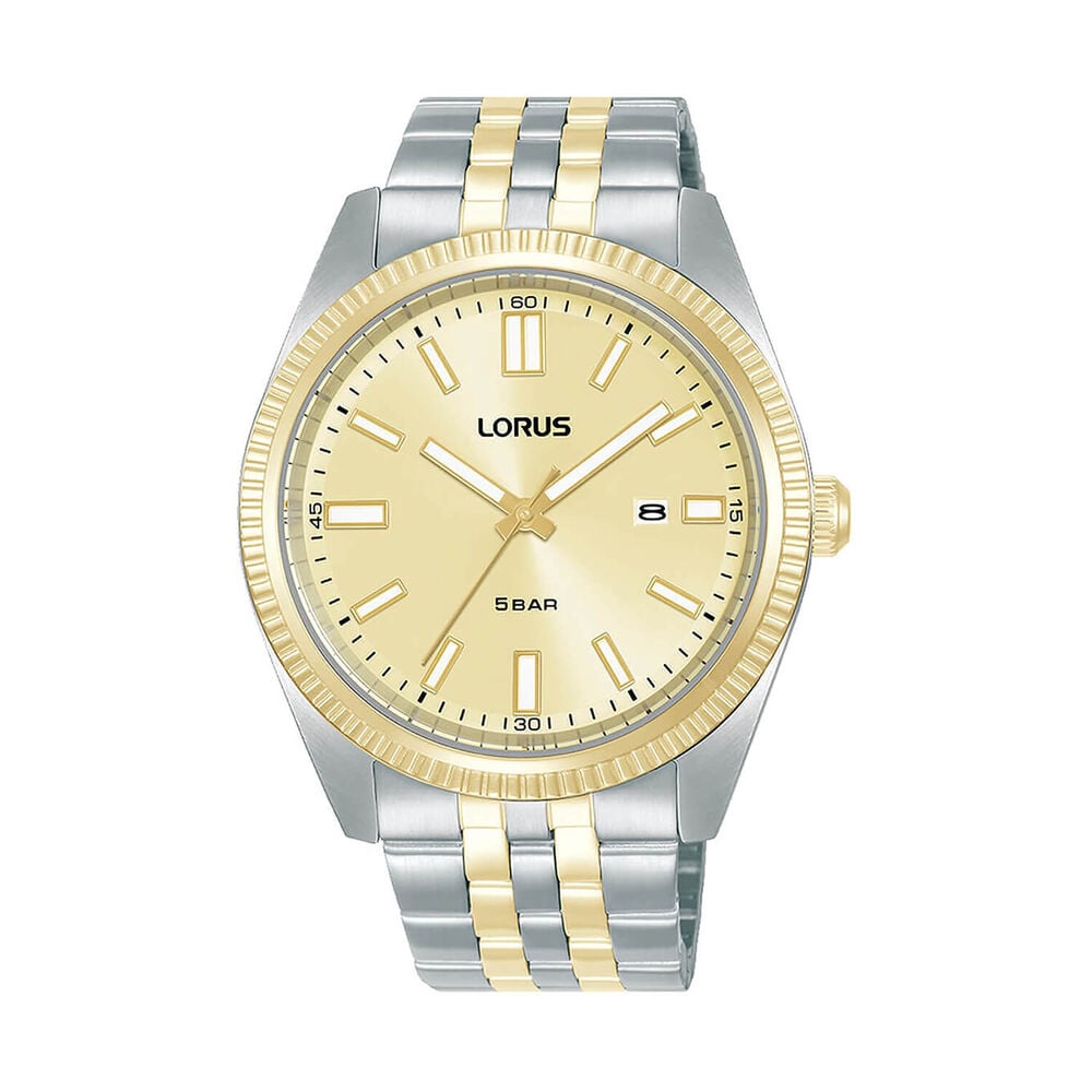 Gents Lorus Gold Dial Watch