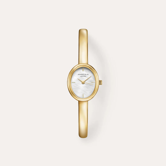Ladies Rosefield Bangle Small Oval White Dial