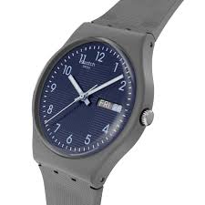 Swatch Tile Dial Grey Strap Watch