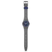 Swatch Tile Dial Grey Strap Watch