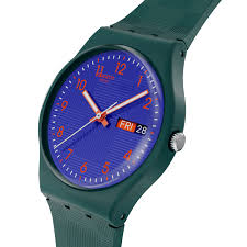 Swatch Pattern Formation Green Watch