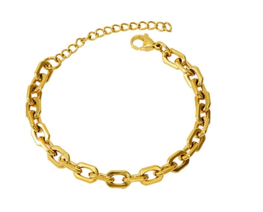 Burren 18ct Gold Plated Highway Bracelet