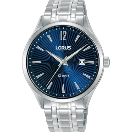 Gents Lorus Blue Dial Date Window Watch