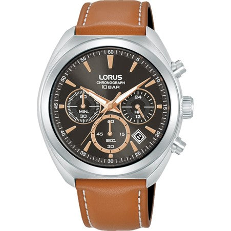 Gents Lorus Chronograph Black Dial Watch