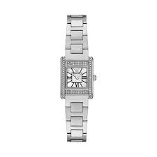 Ladies Emporio Armani Genni Watch With CZ Square Dial