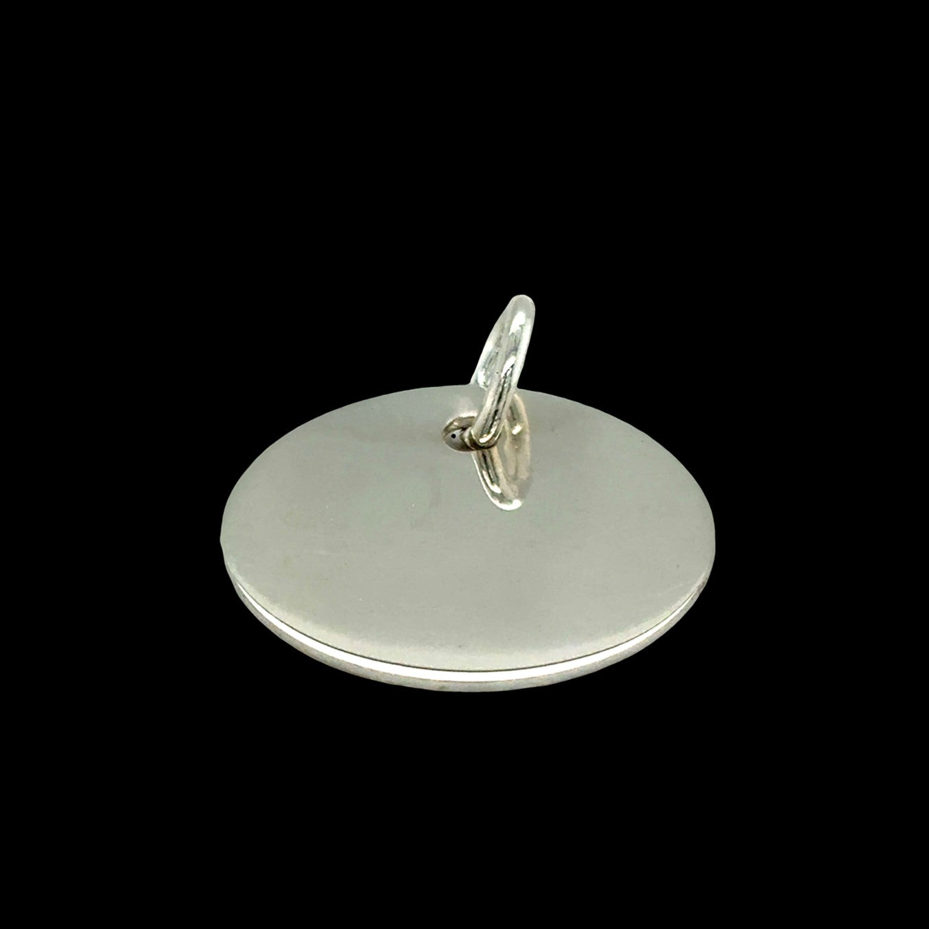 Sterling Silver Heavy 20mm Disc Pendant
