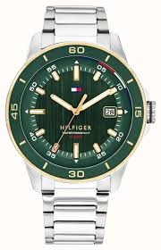 Gents Tommy Hilfiger Remy 43mm Green Dial Watch