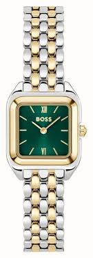 Ladies Hugo Boss Mae Petite 22mm Square Green Dial Watch