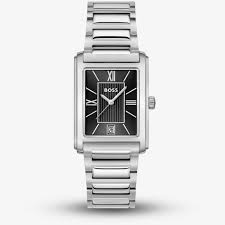 Boss Rectangular Watch Hugo Boss Principle Rectangular Black Dial Watch – NevilleJewellers