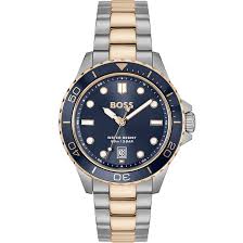 Gents Hugo Boss Troper Navy Tachymeter Dial Watch