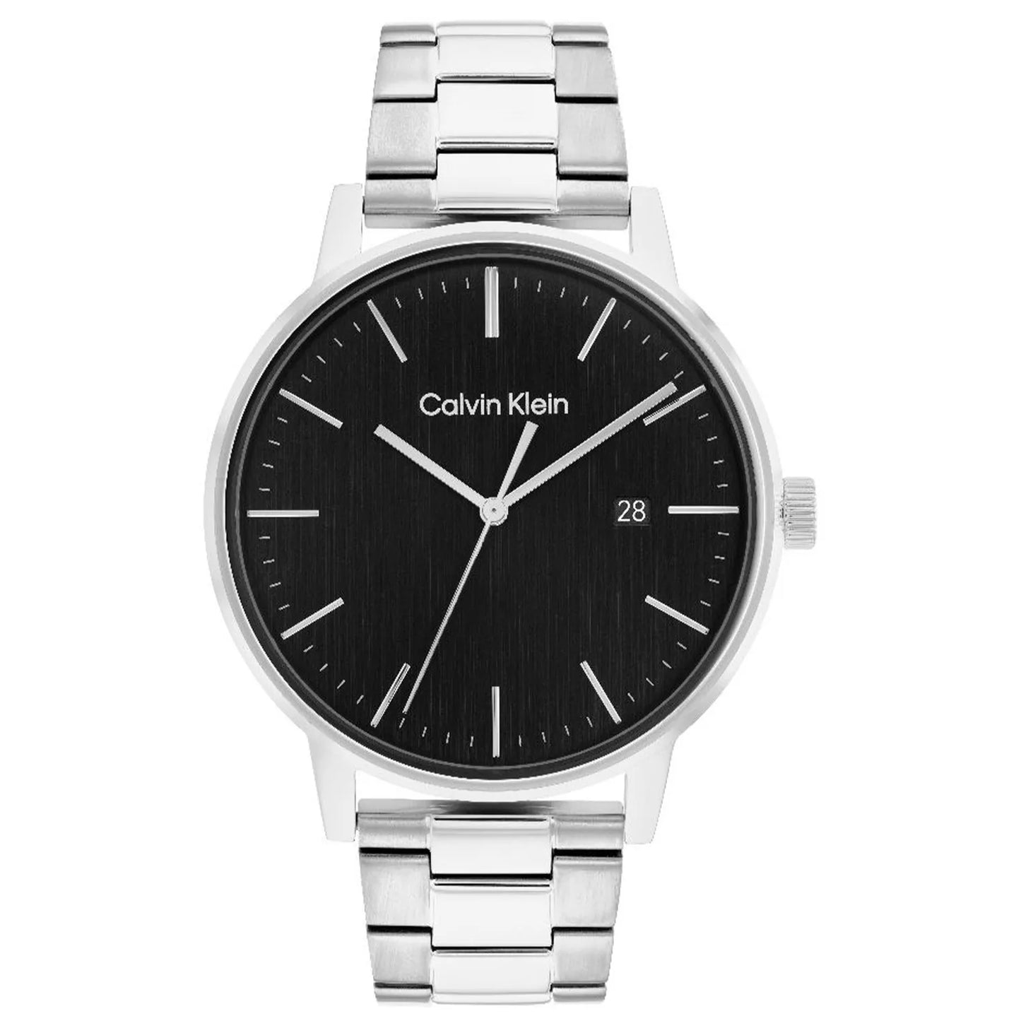 Gents Calvin Klein Linked Black Dial