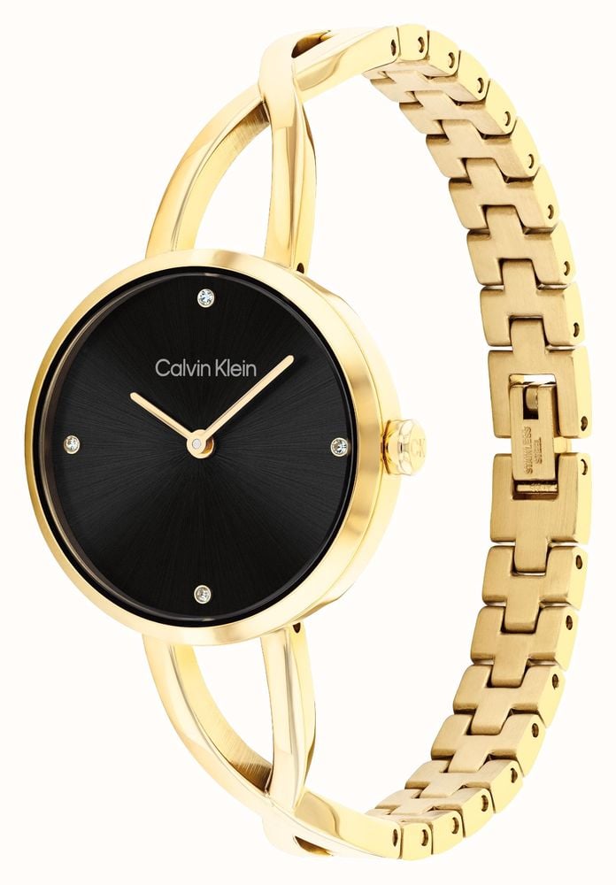 Ladies Calvin Klein Sculpted Embrace Black Dial