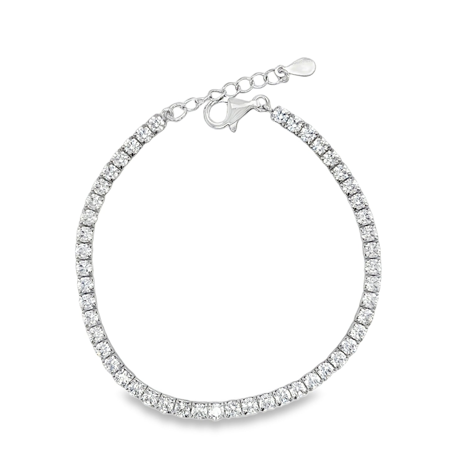Sterling Silver 3mm CZ Tennis Bracelet