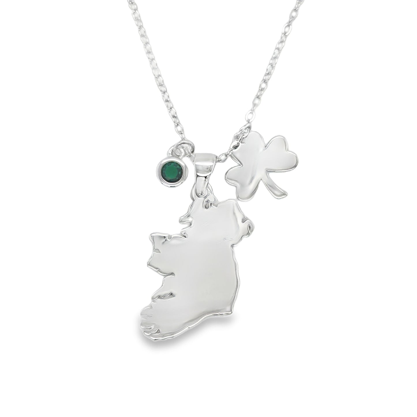 Sterling Silver Ireland Necklet With Charms