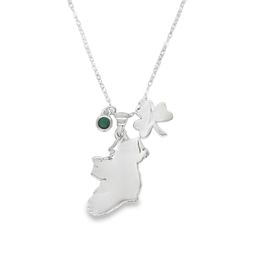 Sterling Silver Ireland Necklet With Charms