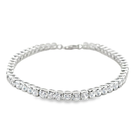 Sterling Silver CZ Tennis Bracelet