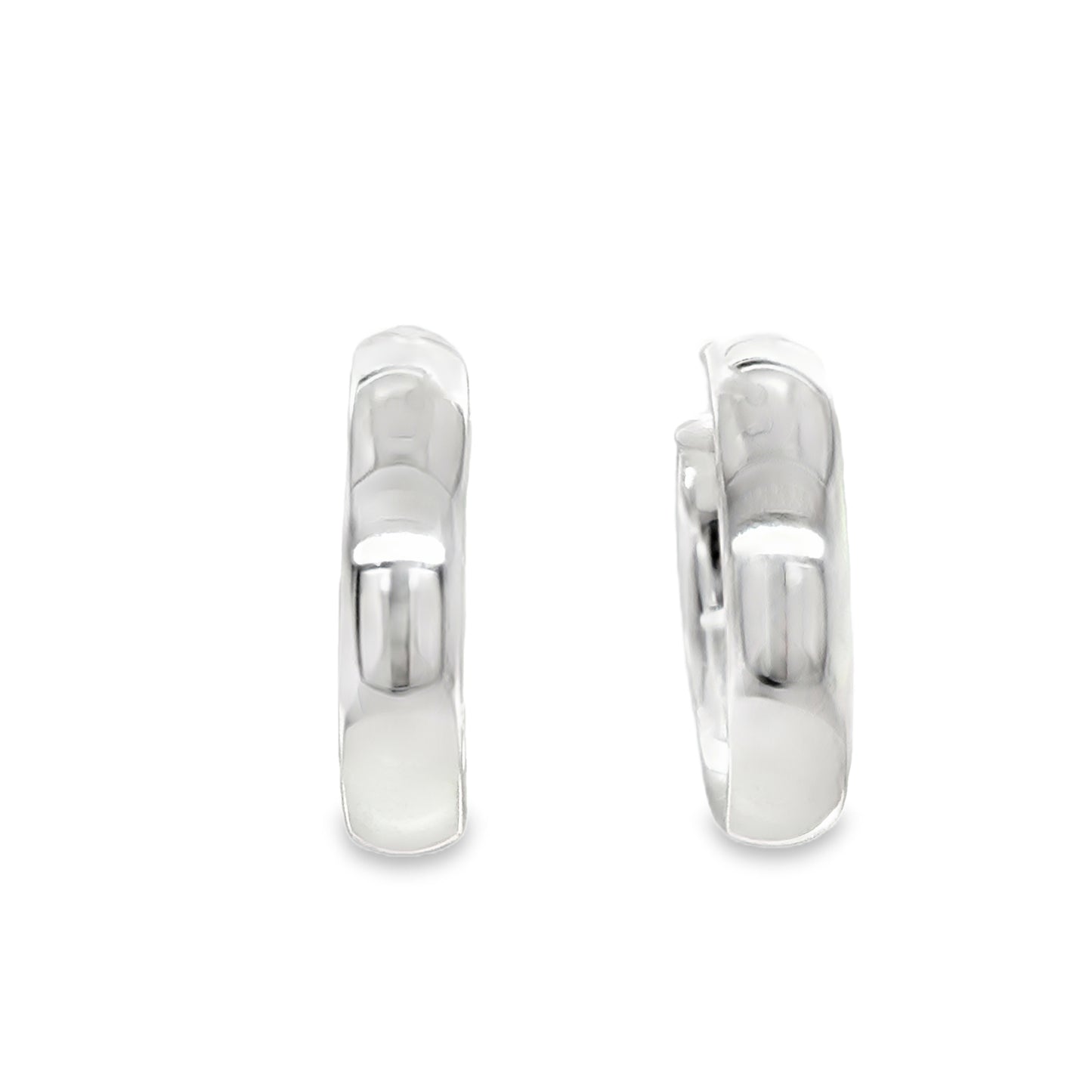 Sterling Silver Heavy Hoop Earrings