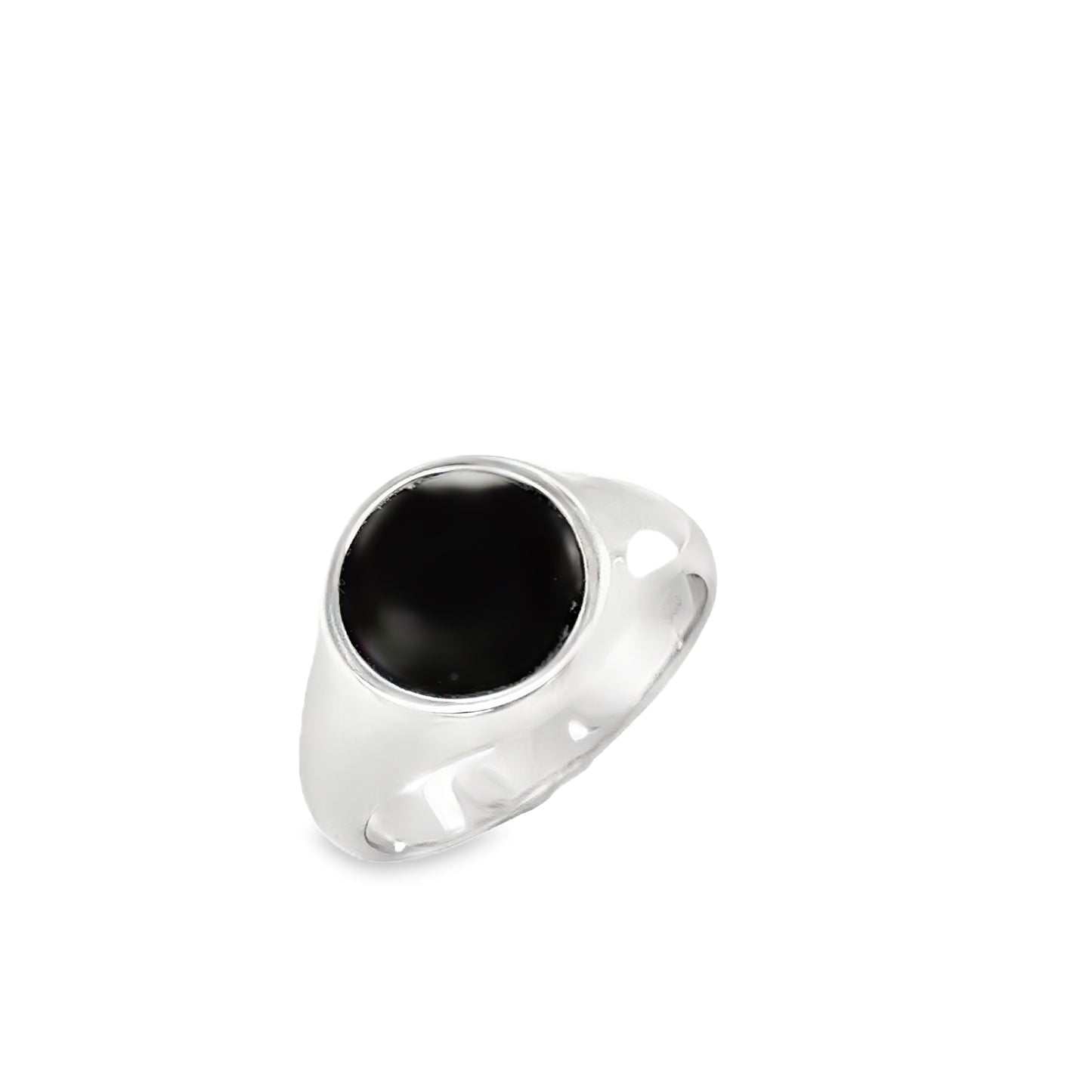 Sterling Silver Gents Onyx Signet Ring