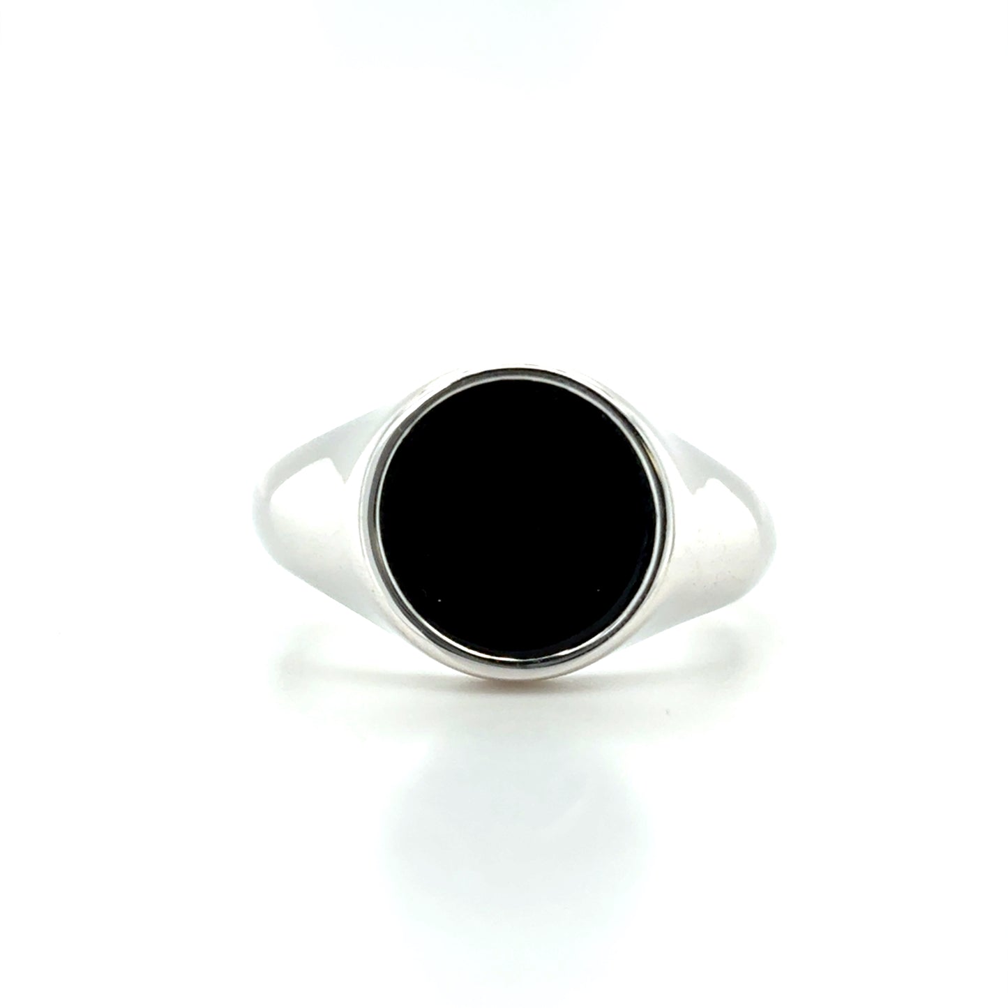 Sterling Silver Gents Onyx Signet Ring