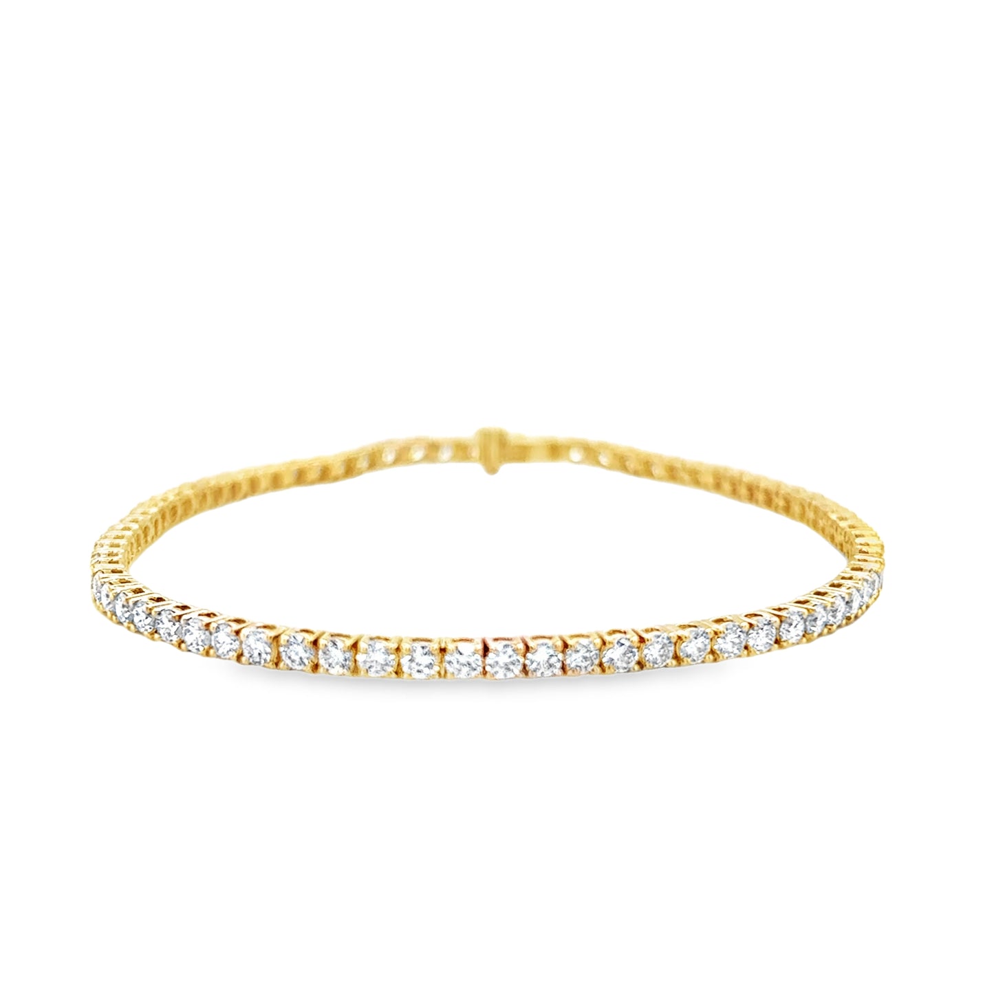 9ct Round Brilliant Cultured Diamond Tennis Bracelet 3.00ct