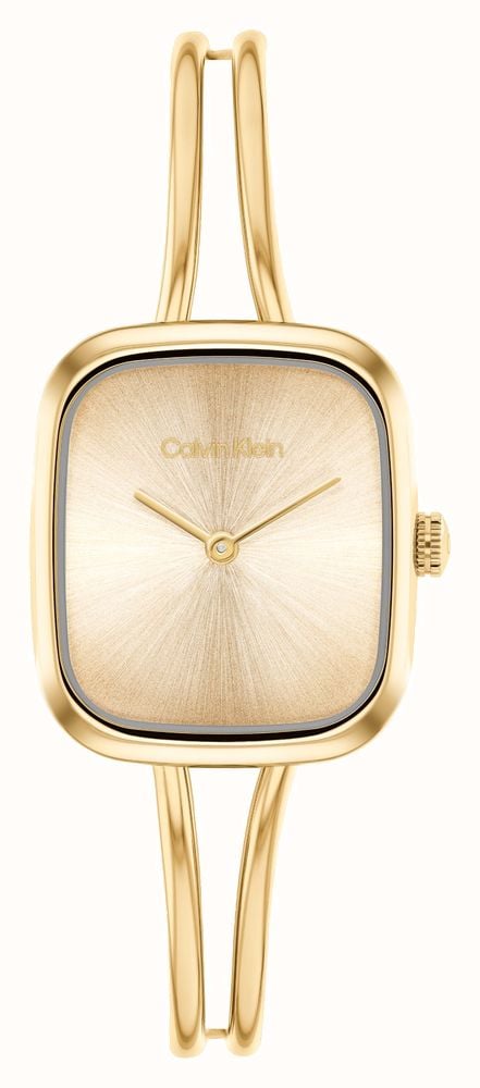 Ladies Calvin Klein Adore Square Gold Dial