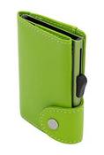 Lime Green C-Secure Wallet with Coin Pocket