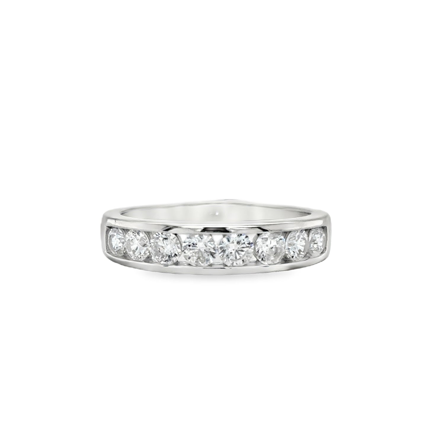 Sterling Silver Channel set CZ Eternity Ring