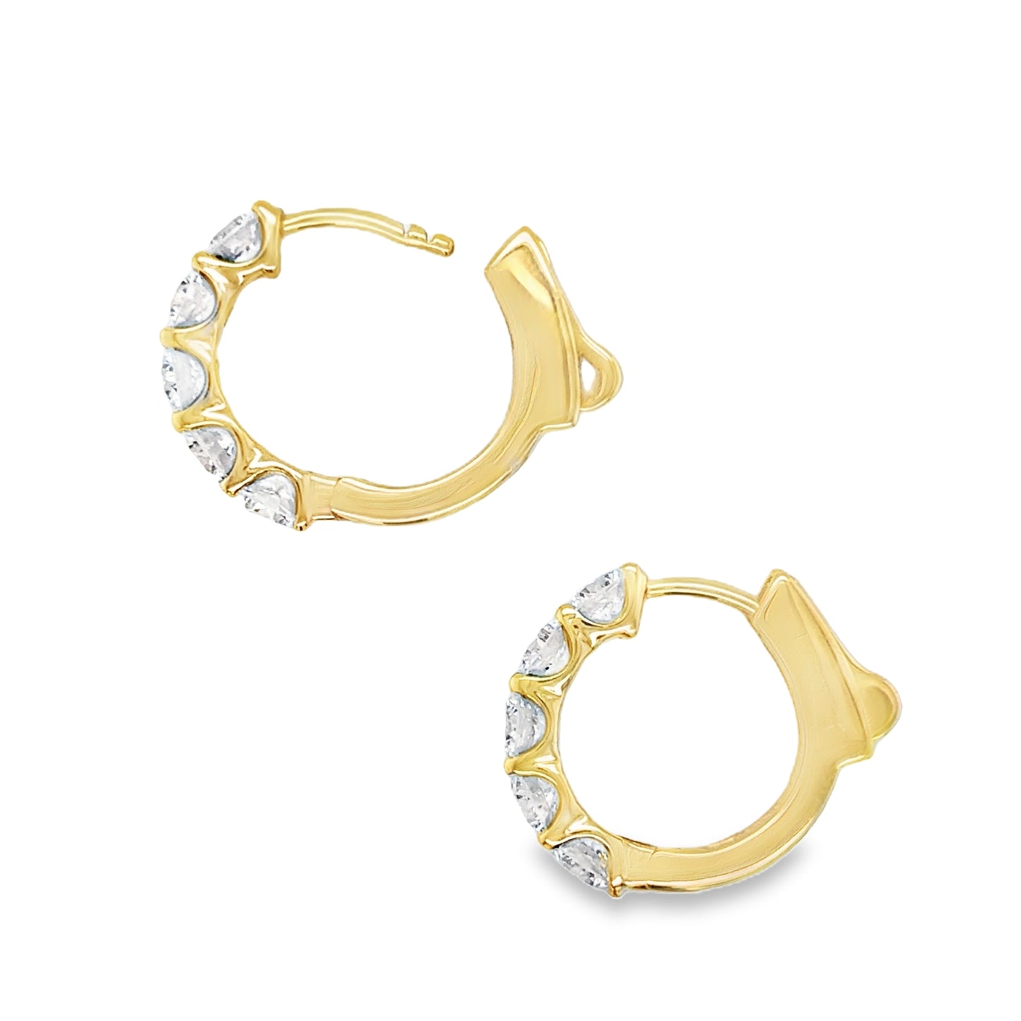 9ct E/rg Dia Huggy Hoop 2.00ct