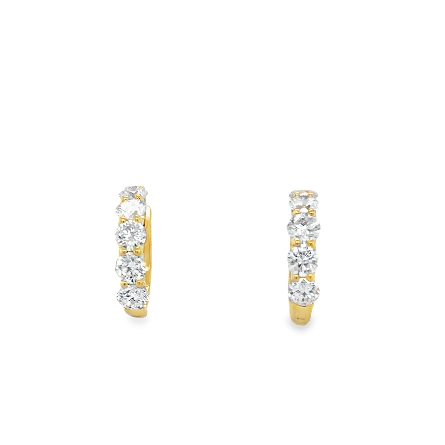 9ct E/rg Dia Huggy Hoop 2.00ct