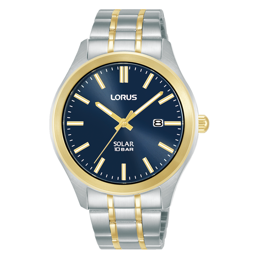 Gents Lorus Blue Dial Date Window Watch