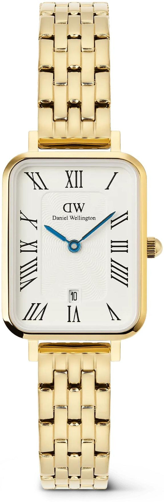 Ladies Daniel Wellington Quadro White Dial Blue Hands