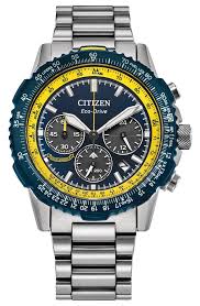 Gents Citizen Blue Angels Promaster Air Navihawk Blue and Yellow Dial