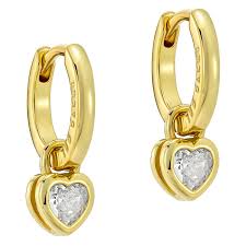 Ted Baker Gold Plated Harper Heart Drop Earrings