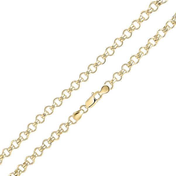 18ct Vermeil 6.1mm Twp-One Cable Bracelet