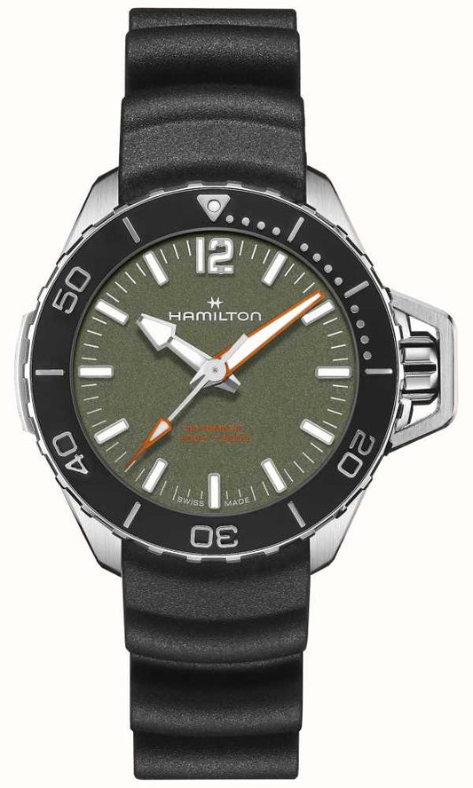 Hamilton Khaki Navy Frogman Green Dial Automatic Watch