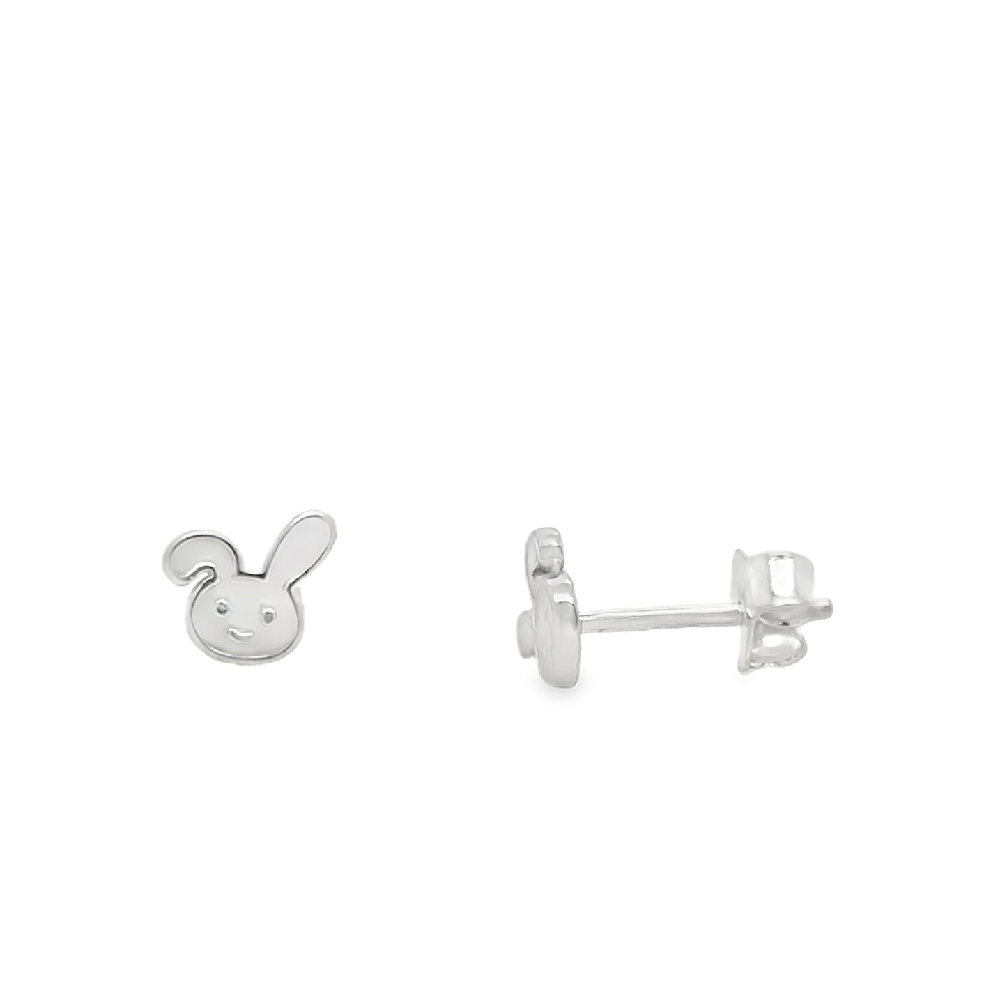 Sil E/rg Wh Enam Bunny