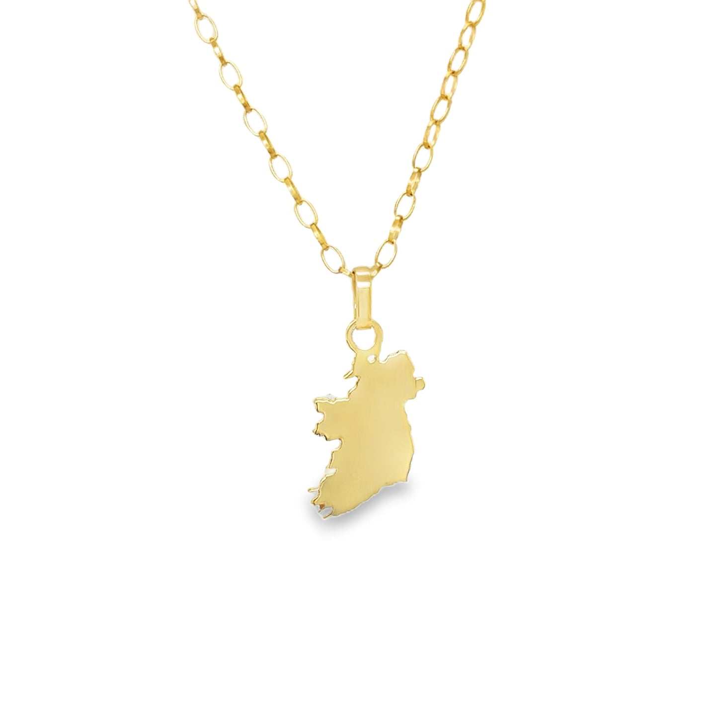 9ct Yellow Gold Cutout Ireland Pendant