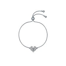 Ted Baker Silver Cherisa Crystal Heart Bracelet