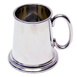 Plain Pewter Christening Mug