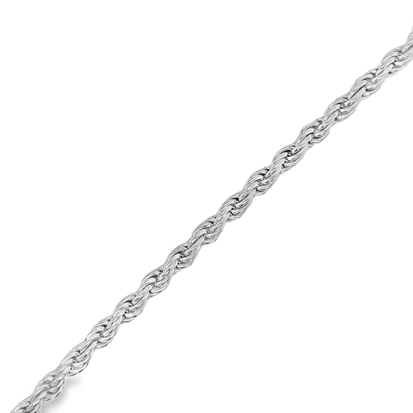 Sterling Silver 7.5" Rope Bracelet