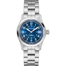 Hamilton Stainless Steel Khaki Field 38mm Blue Dial Autromatic Watch