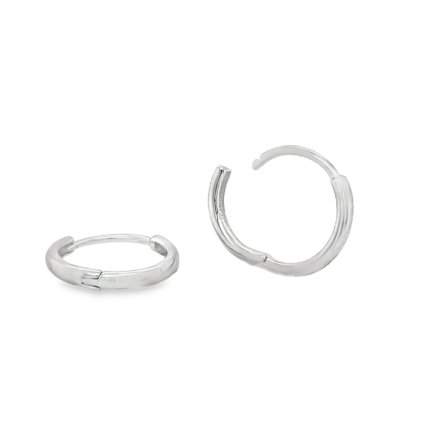 Sterling Silver 14mm  Hoop Earrings