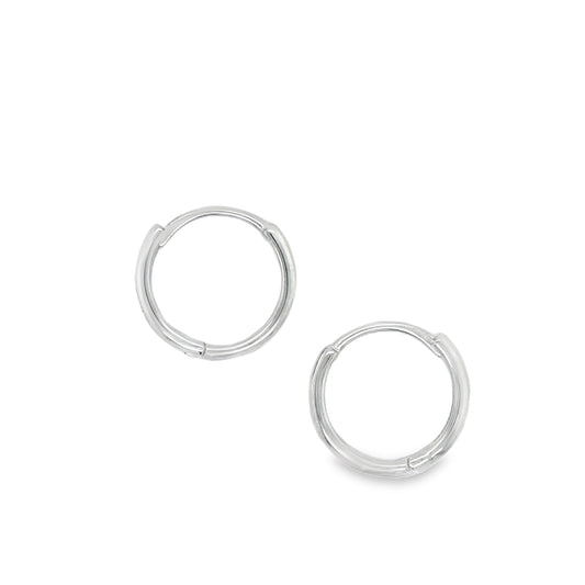 Sterling Silver 14mm  Hoop Earrings