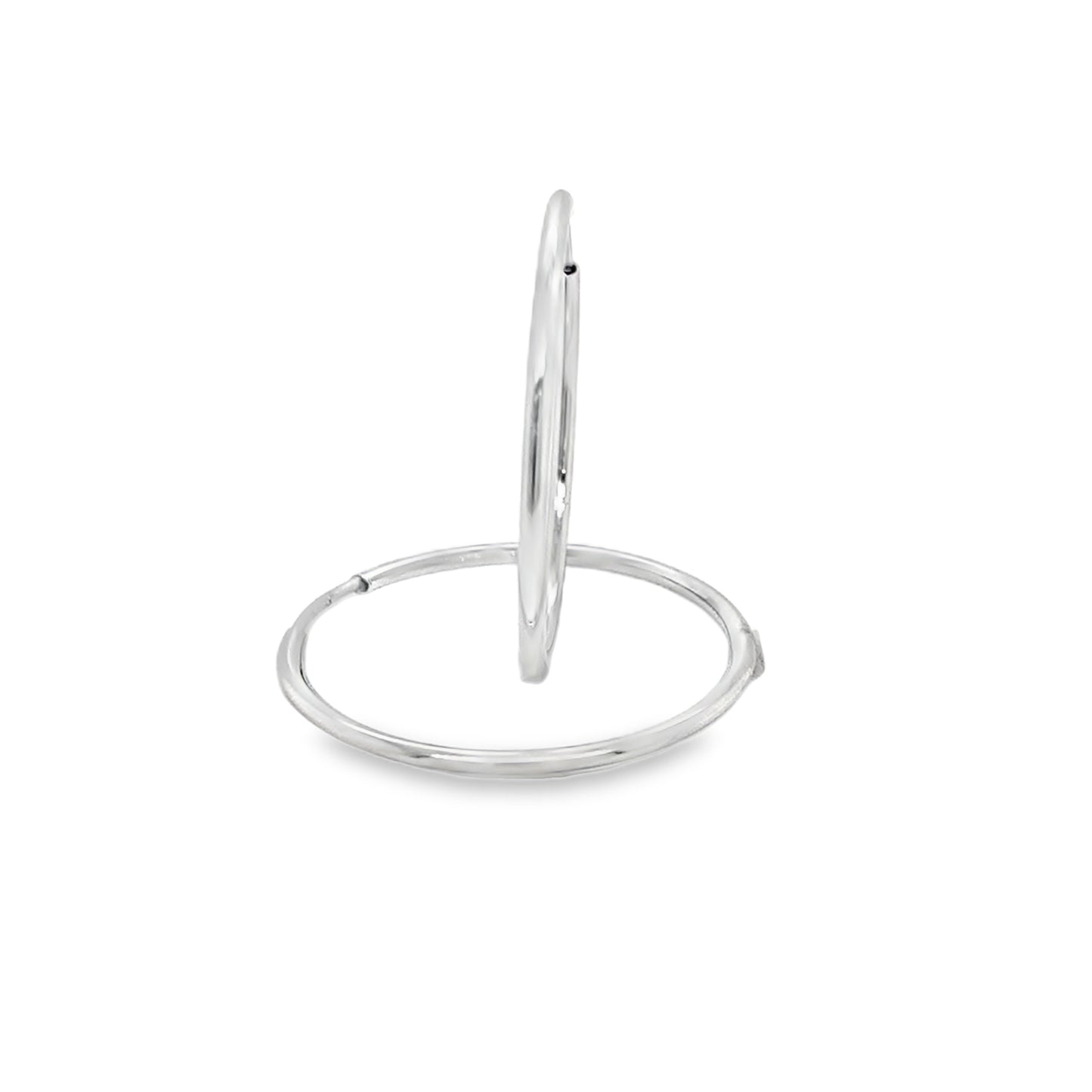 Sterling Silver 24mm Hoop Earrings