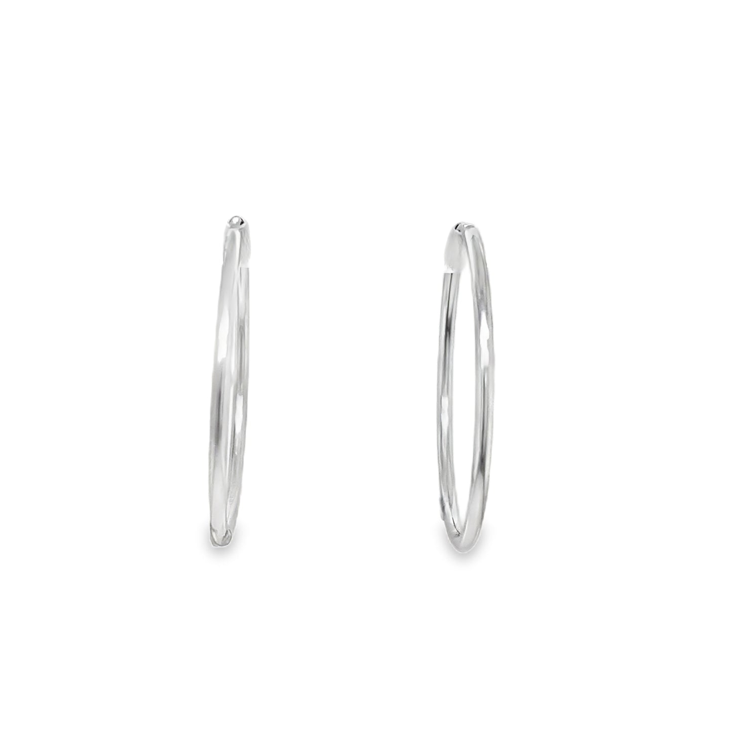 Sterling Silver 24mm Hoop Earrings