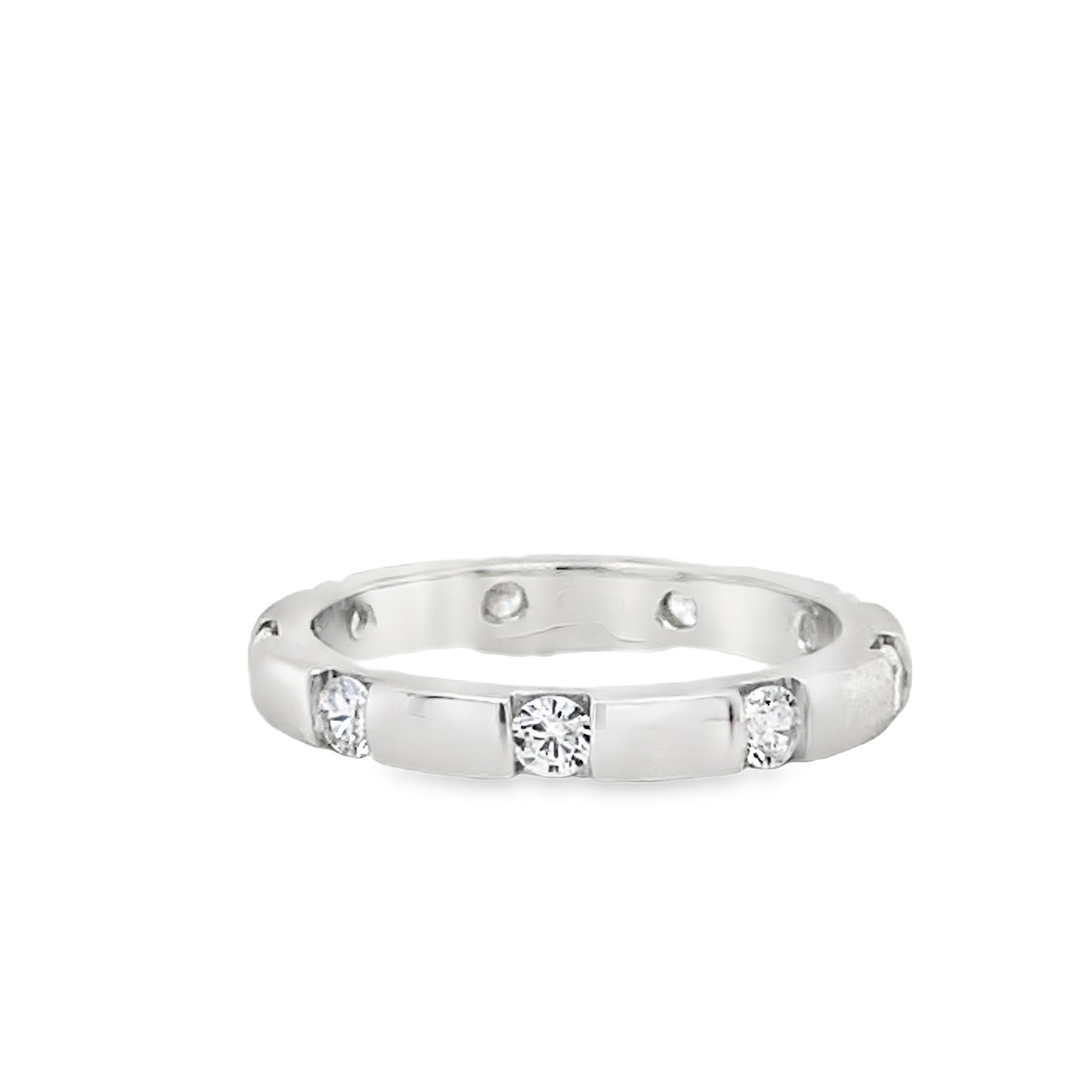 Sterling Silver CZ Scatter Ring
