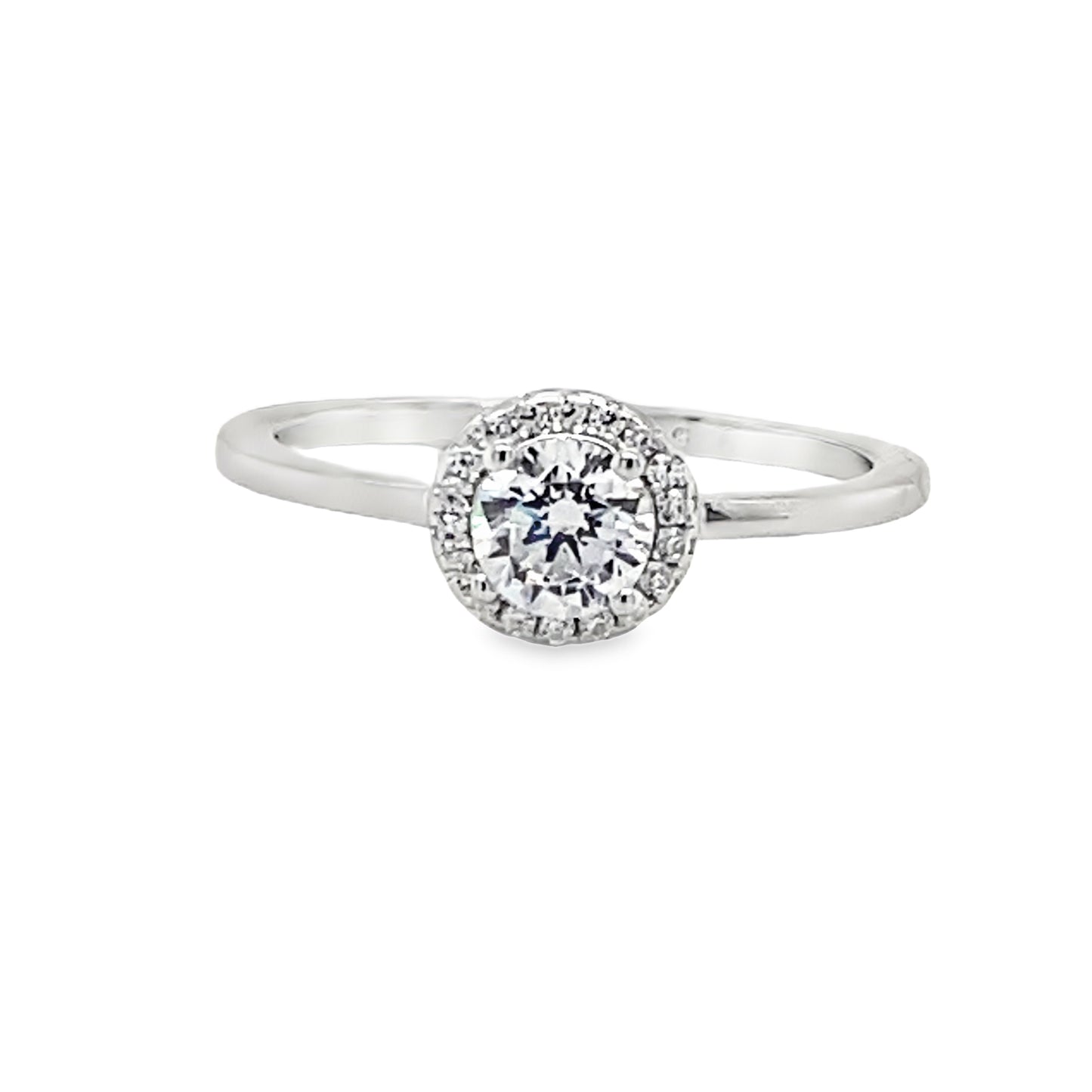Sterling Silver Round CZ Cluster Ring