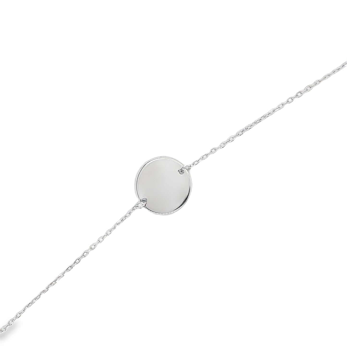 Sterling Silver15mm Disc Bracelet