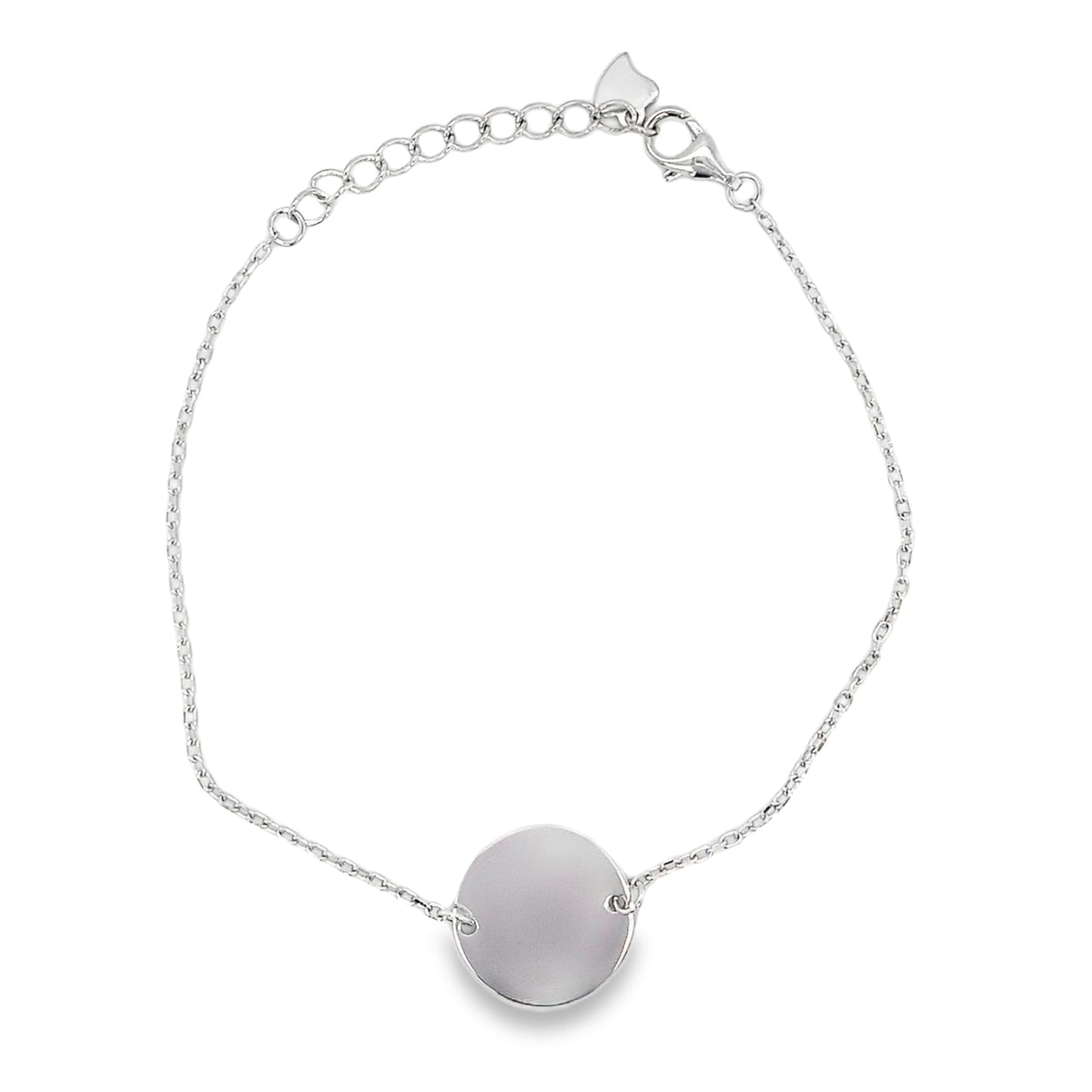Sterling Silver15mm Disc Bracelet