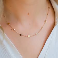 Burren 18ct Gold Plated Disk Jockey Necklet